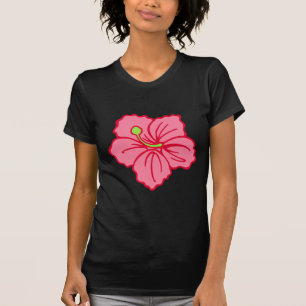 T-shirt tropical rose Hawaï fleur