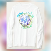 T-shirt Tropical Skull & Butterfly