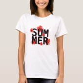 T-shirt Tropical Summer Hibiscus (Devant)