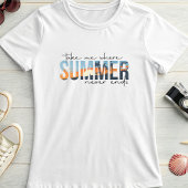 T-shirt Tropical Summer Never Ends; Beach Sunset