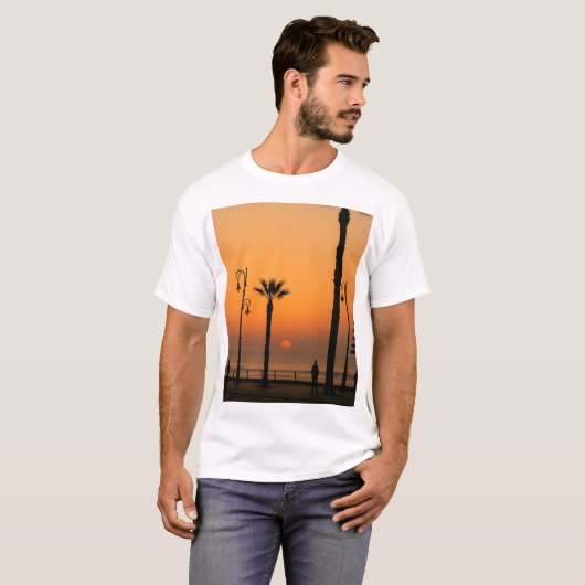 T-shirt Tropical Sunset Beach (Devant entier)