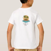 T-shirt Tropical Sunset Teal cruise vacation Personalize (Dos)