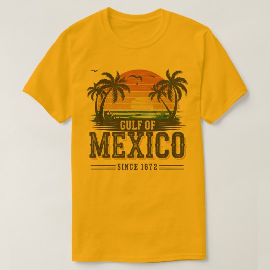 T-shirt Tropical Sunset Tee Gulf of Mexico (Design devant)