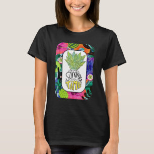 T-shirt Tropical Violet Plage Hawaïen Aloha Violet Hawa