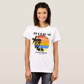 T-shirt Tropical Waves Summer Beach Getaway (Devant entier)