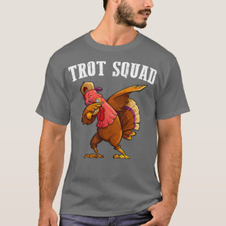 T-shirt Trot Squad Turquie Drôle Thanksgiving Courir Costu