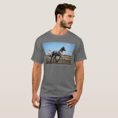 T-shirt Trotteur de gris d'Olev (Devant entier)