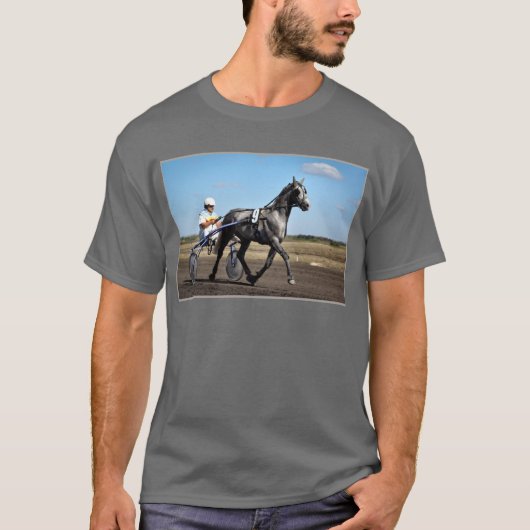 T-shirt Trotteur de gris d'Olev (Devant)