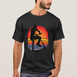 T-shirt Trottinette de stunt Vintage Sun Trottinette de st