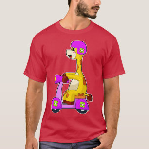 T-shirt Trottinette girafe