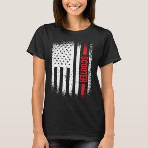 T-shirt Trottinette Sport Us Flag 5