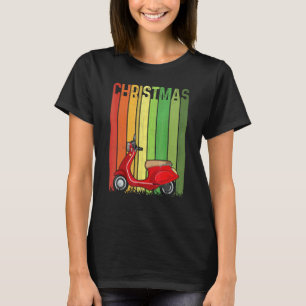 T-shirt Trottinettes Rétro Noël Groupes Adéquats Xmas Mign