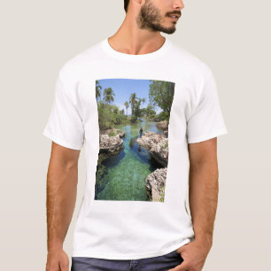T-shirt Trou de l'Alligator, ville de Black River, Jamaïqu