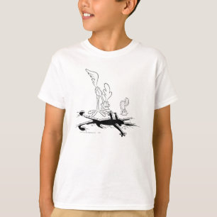 T-shirt Trou découpé en forme de ROAD RUNNER™ et WILE E. C