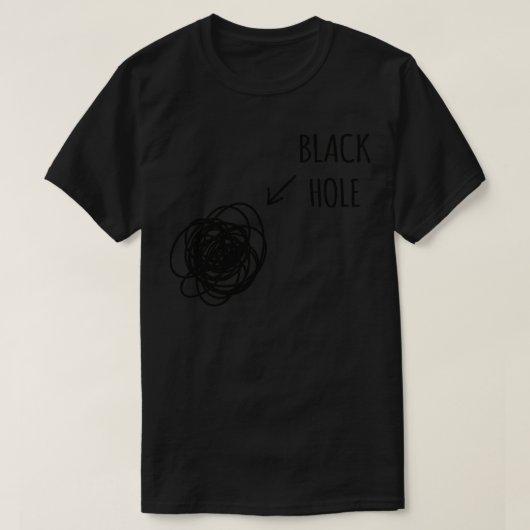T-shirt trou noir (Design devant)