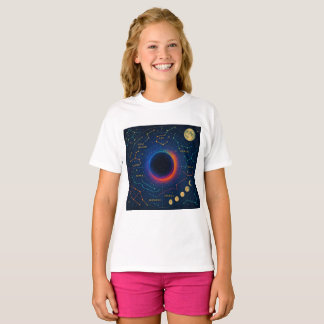 T-shirt Trou Noir Cosmique & Constellations Art - Céleste