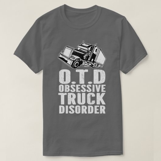 T-shirt Trouble de camion Obsessionnel OTD (Design devant)