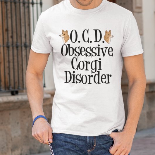 T-shirt Trouble de Corgi obsessionnel