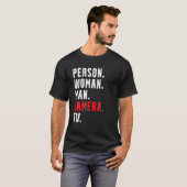 T-shirt Trouble de plusieurs caméras (Devant entier)