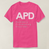 T-shirt Trouble de traitement auditif2 (Design devant)