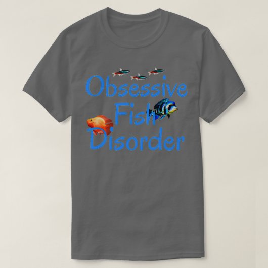 T-shirt Trouble du poisson Obsessionnel Frontosa Aquarium (Design devant)