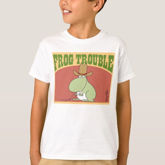 T-shirt TROUBLE FROG par Sandra Boynton Vêtements officiel (Devant)
