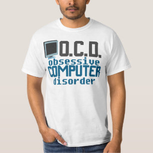 T-shirt Trouble informatique obsessionnel Drôle réparateur