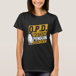 T-shirt Trouble obsessionnel des pingouins Zoo d'oiseaux m