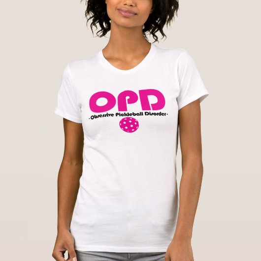 T-shirt Trouble obsessionnel du Pickleball OPD (Devant)
