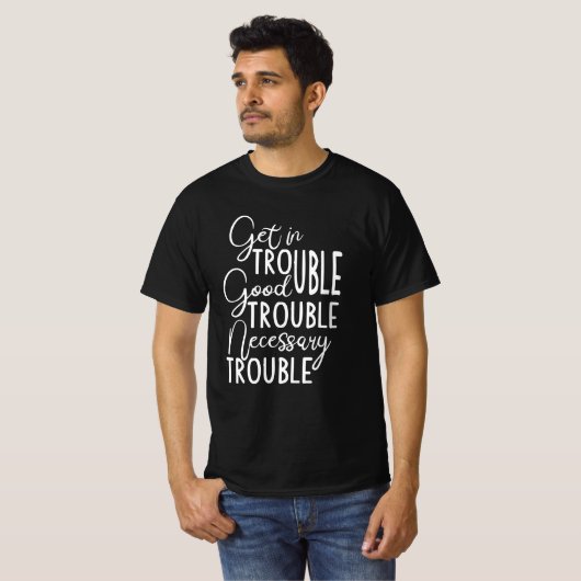 T-shirt Troubles dans les problèmes Troubles nécessaires (Devant entier)