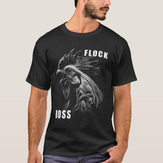 T-shirt Troupe Boss Boss Boss Huhn Loosters 5 (Devant)