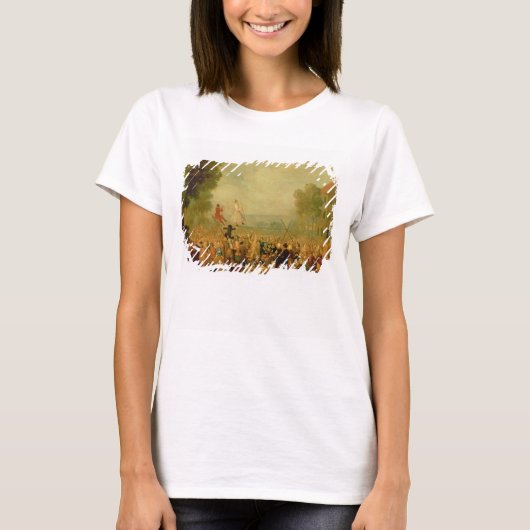 T-shirt Troupe d'acteurs jouant sur une corde raide (Devant)