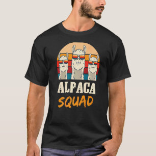 T-shirt Troupe d'alpacas Camélidé Mammifère Alpaca Animal