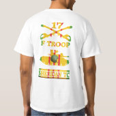 T-shirt Troupe F, 17e cavalerie M551 SheridanTC (Dos)