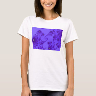 T-Shirt Troupe Hippocampe Bleu Violet