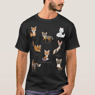 T-shirt Trousse de Fox gris Fox de renard tibétain Fox arc
