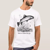 T-shirt Trout Of This World (Devant)