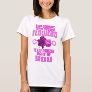 T-shirt Trouver Quelqu'Un Qui Cultive Des Fleurs Dans La P