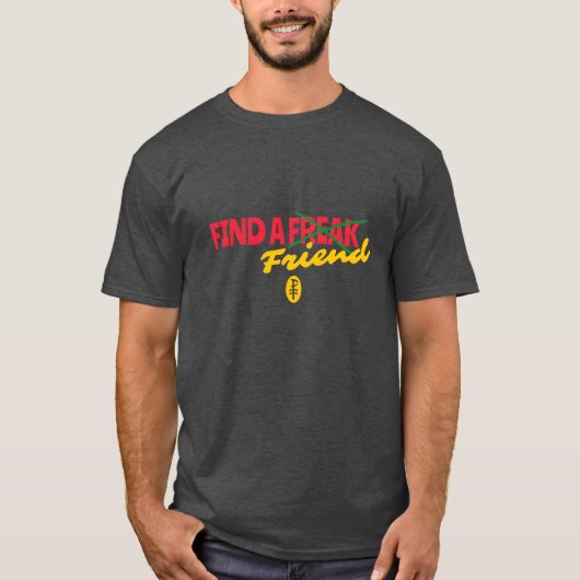 T-shirt Trouver un ami Freaky rétro (Devant)