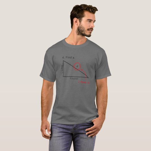 T-shirt Trouver X Funny Math Mathematicien Variable Geomet (Devant entier)