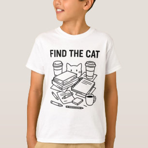 T-shirt Trouvez Le Chat – Puzzle Optique du Chat