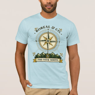T-shirt Trouvez votre boussole Nord Badge | BOREAL & CO