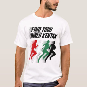 T-shirt Trouvez votre marathonien kenyan intérieur