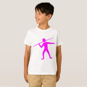 T-shirt Trower Javelin - Magenta (Devant entier)