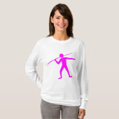 T-shirt Trower Javelin - Magenta (Devant entier)