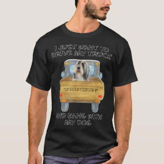 T-shirt Truck Driving Dog Bearded Collie 