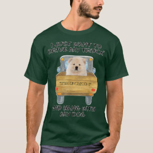 T-shirt Truck Driving Dog Chow Chow 