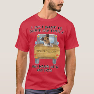 T-shirt Truck Driving Dog Fox Terrier (Smooth) 