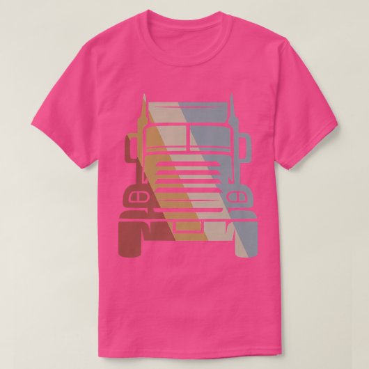 T-shirt Truck Retro Style Vintage 2840 (Design devant)