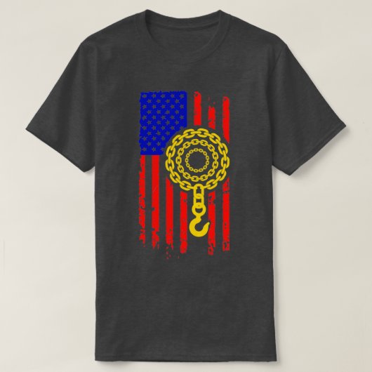 T-shirt Trucker American Flag 2 (Design devant)